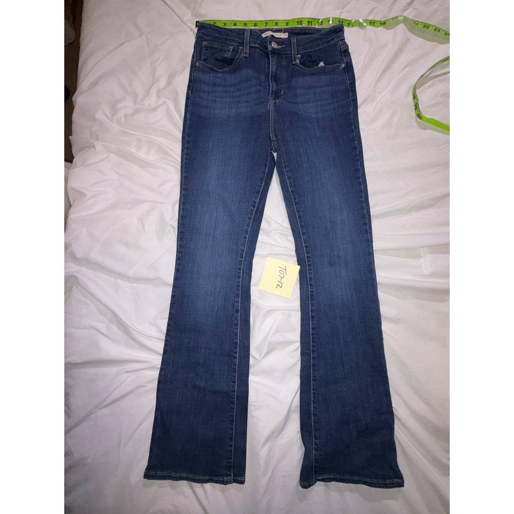 Levis 725 High Rise Bootcut Jeans Dark Wash Denim W29 L32 18759-0038 T07-12